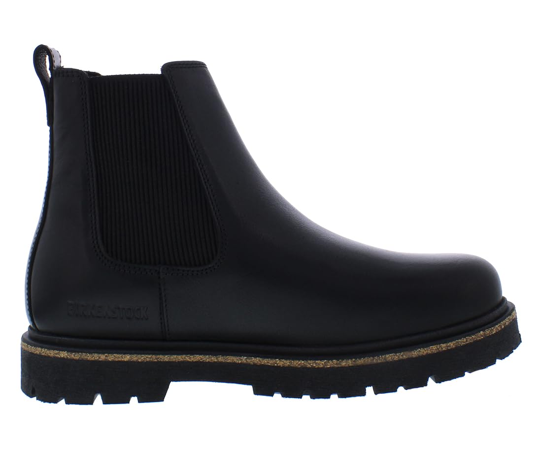 Birkenstock Highwood Slip On Leather Boot Unisex Shoes Size 6, Color: Black