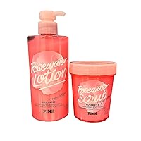 PINK Rosewater 2pc bundle - Body Lotion 14oz & Body Scrub 10oz