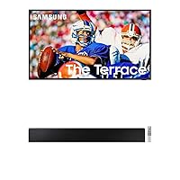 SAMSUNG 65-Inch Class Terrace Full Sun Outdoor QLED 4K Smart TV with Alexa Built-in QN65LST9TAFXZA, 2021 Model 5.1ch Terrace Soundbar - Dolby (HW-LST70T)