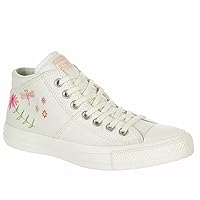 Converse Unisex Chuck Taylor All Star Madison Mid Top Canvas Sneaker - Lace up Closure Style - Egret/Pink Solstice