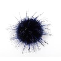 10pcs Faux Fur Pompom Ball Pom Pom Balls for DIY Clothing Knitted Hats Scarves Bags and Keychains Accessories ( Color : Dark Blue )