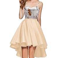 YINGJIABride High Low Bridesmaid Dresses Camo Evening Party Cocktail Dress 2024