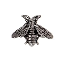 Generic Bees Pins Tiny Insect Brooches Novelty Badge or Brooch for Scarf, Tie, Hat, Coat or Bag by Pageant Pewter- Sliver Durable Design, M, Plastic, no gemstone, Medium