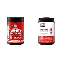 Six Star Elite 100% Whey Protein Plus Vanilla Cream 1.8lbs and Force Factor Creatine Monohydrate for Muscle Gain 60 Servings Bundle