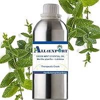 Pure Green Mint Essential Oil (Mentha piperita – Labiatae) Premium and Natural Quality Oil (A4E_ESO_0128, 1150 ML)