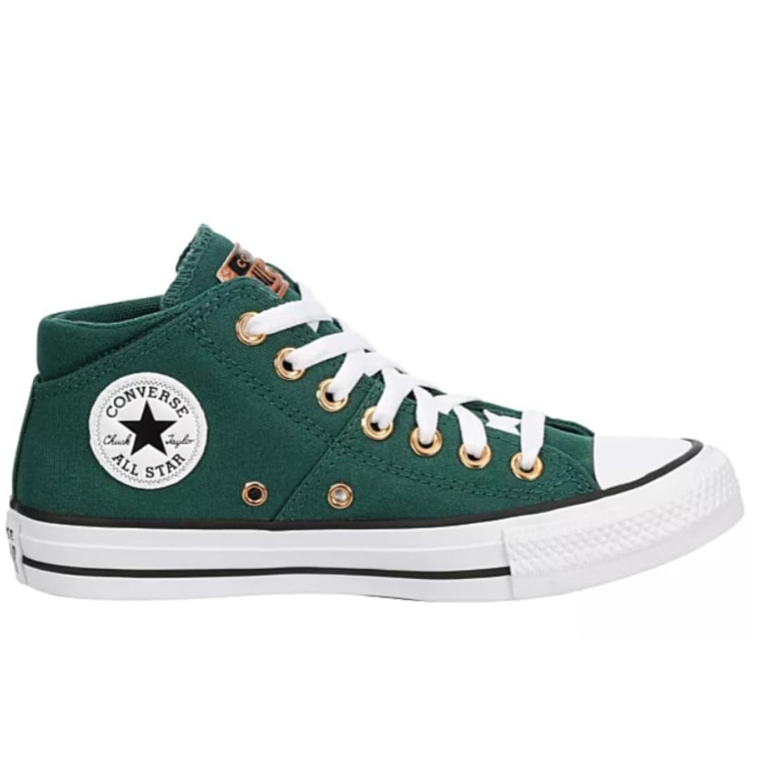 Converse Unisex Chuck Taylor All Star Madison Ox Mid High Canvas Sneaker - Lace up Closure Style - Dark Green
