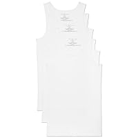 Tommy Hilfiger Men's Undershirts 3 Pack Cotton Classics A Shirt, White, Medium