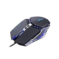 MG320 Gaming Mouse Wired, 8 Programmable Buttons, 7 Colour LED Light, 3200 DPI Adjustable, Comfortable Grip Ergonomic Optical PC Computer Gaming, Black