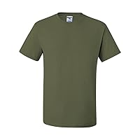 5.6 oz. 50/50 Heavyweight Blend T-Shirt (29M) Military Green, 2XL (Pack of 2)