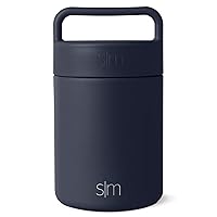 Simple Modern Food Jar Thermos for Hot Food | Reusable Stainless Steel Vacuum Insulated Leak Proof Lunch Storage for Smoothie Bowl, Soup, Oatmeal | Provision Collection | 12oz | Deep Ocean