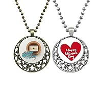 Hong Kong Sushi With Shrimp China Pendant Necklace Mens Womens Valentine Chain
