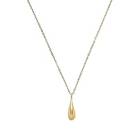 s.Oliver 2035764 Women's Necklace with Pendant Stainless Steel 55 + 5 cm Gold Comes in Jewellery Gift Box, Stainless Steel, None