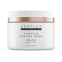 DRMTLGY Pumpkin Enzyme Face Mask with Jojoba Beads. Gentle Exfoliating Pumpkin Facial Mask for Dullness, Uneven Skin Tone, Fine Lines and Wrinkles.