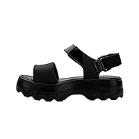 mini melissa Kick Off Platform Sandals for Kids - Chunky Platform Jelly Sandals for Girls, Kids Summer Shoes, Girls Sandals