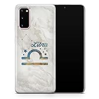 For Samsung Galaxy S21 plus - Cancer Leo Virgo Libra Scorpio Phone Case, Astrological Zodiac Marble - Thin Shockproof Slim Soft TPU Silicone - Design 4 - A73