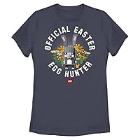 Fifth Sun Lego Iconic Easter Champ Women's Short Sleeve Tee Shirt, Navy Blue, Small