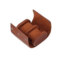 Elite Choice – Genuine Leather Watch Storage Box, Stylish and Functional Watch Organizer for Home Use,Brown,M