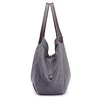 N/A ファッション女性のマルチポケットコットンキャンバスハンドバッグショルダーバッグトートバッグ財布
