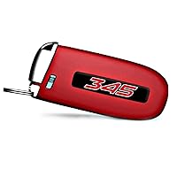 for Dodge Challenger Charger Durango and Jeep Grand Cherokee Key fob Badges 2015-2024-Set of 2 - Finest Stickers Inlays Emblems Accessories for 345 Hemi, Ideal for Decals - Ruby Red