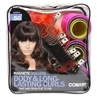 Body & Long-Lasting Curls Magnetic Hair Rollers - 50 Count