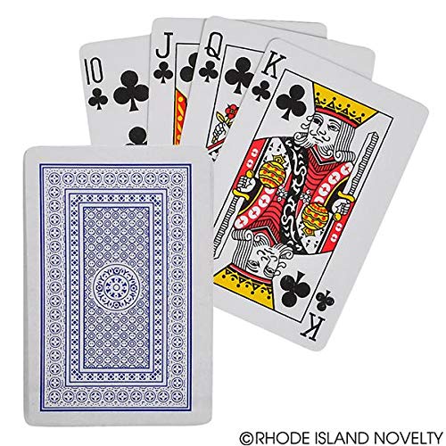 Rhode Island Novelty 12 Decks of Economy Playing Cards Red/Blue/White, 2.25