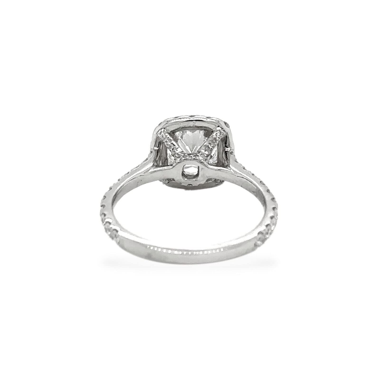 Diamond Cushion Cut 2.02 Carats Engagement Ring Platinum with GIA Certificate