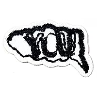 Kleenplus Mini You! Embroidered Iron On Sew On Badge for Jeans Jackets Hats Backpacks Shirts Sticker Appliques & Decorative Patches
