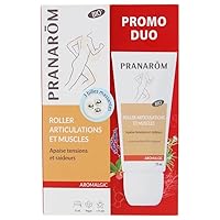 Pranarôm Joints and Muscles Roller 2 x 75ml Soothing, a Gel with Essential Oils for use in Cases of Stiffness and Tension