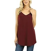 Zenana Regular and Plus Size Front and Back Reversible Spaghetti Strap CAMI