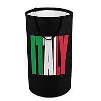 Italy Italian Country Flag Funny Laundry Hamper Large Laundry Basket with Handle Dirty Clothes Storage Basket for Bathroom Living Room