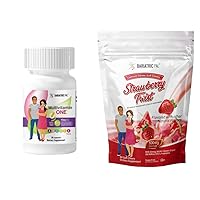 BariatricPal 30-Day Bariatric Vitamin Bundle (Multivitamin ONE 1 per Day! with 45mg Iron Capsule and Calcium Citrate Soft Chews 500mg with Probiotics - Strawberry Twist)