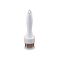 LEM Products Hand Held Round Tenderizer, Stainless Steel and Plastic, White