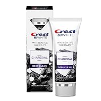 3D White Whitening Therapy Charcoal Deep Clean Fluoride Toothpaste, Invigorating Mint, 3.5 Ounce