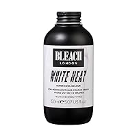 Bleach London White Heat Colour - Creamy Cool White Blonde Hair Dye - Vegan & PETA-Approved Semi-Permanent Direct Dye - 150 ml