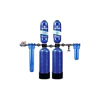 Aquasana Whole House Water Filter System - Water Softener Alternative - Salt-Free Descaler - Carbon & KDF Home Water Filtration - Reduces Sediment & 97% Of Chlorine - Rhino Chlorine – WH-1000-CS