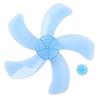 YiZYiF Plastic Round Bore Fan Blade 3/5 Leaves Replacement Electric Fan Leaves for Standing Pedestal Fan Table Fanner General Accessories Sky Blue 16 Inch