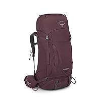 Osprey Kyte 58L Women's Backpacking Backpack with Hipbelt, Elderberry Purple, WXS/S