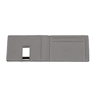 RFID Anti-Theft Men's Wallet, Cross Pattern PU Card Holder, Men's Wallet with Wallet-Gray