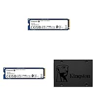 Kingston NV2 500G M.2 2280 NVMe Internal SSD & NV2 250G M.2 2280 NVMe Internal SSD & 240GB A400 SATA 3 2.5