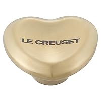 Le Creuset Figural Heart Knob, Large, 45mm, Light Gold Le Creuset Figural Heart Knob, Large, 45mm, Light Gold