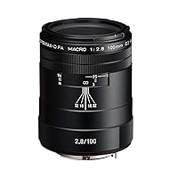 Pentax HD PENTAX-D FA Macro 100mm F2.8ED AW Macro Lens, dustproof, Weather-Resistant AW (All Weather) Construction, Black (20320)