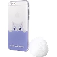 Karl Lagerfeld Case 7 for iPhone 7 Case Pea Curve Collection TPU Blue KLHCP7TRGPABBL