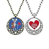 iceland viking soccer pendant necklace mens womens valentine chain