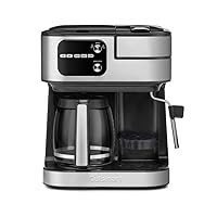 Coffee Maker Barista System, Coffee Center 4-In-1 Coffee Machine, Single-Serve Coffee, Espresso & Nespresso Capsule Compatible, 12-Cup Carafe, Black, SS-4N1