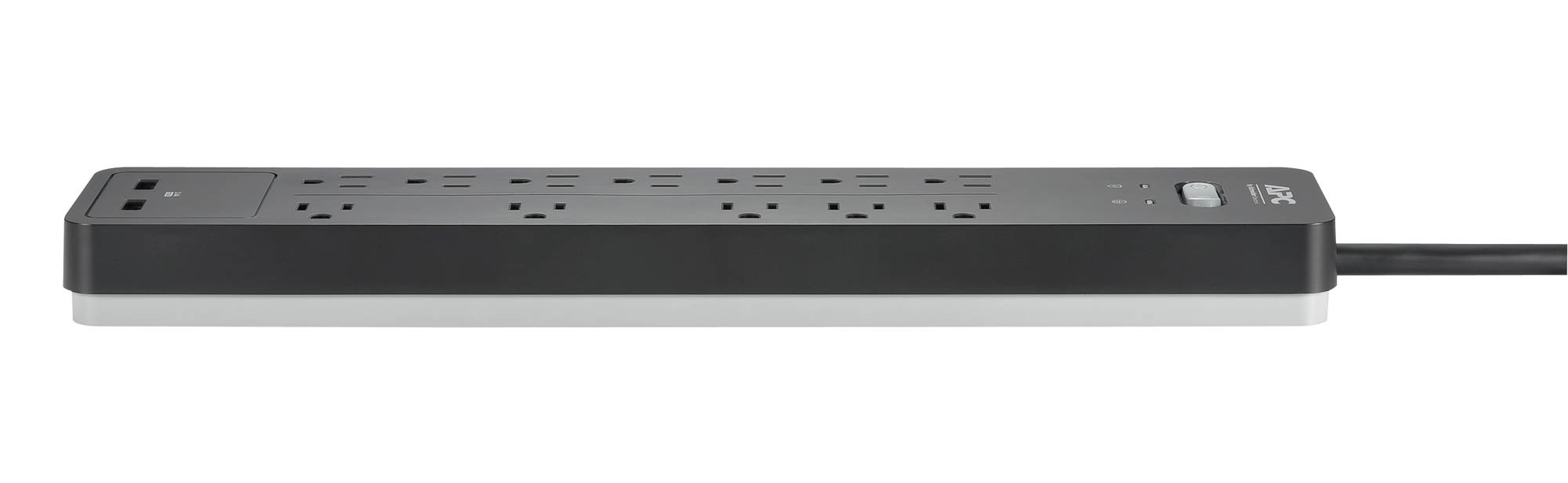 APC Surge Protector Power Strip with USB Charging Ports, PH12U2, 2160 Joules, Flat Plug, 12 Outlets Black