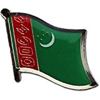 Wholesale Pack of 50 Turkmenistan Country Flag Bike Hat Cap lapel Pin BEST material PREMIUM Vivid Color and UV Fade Resistant