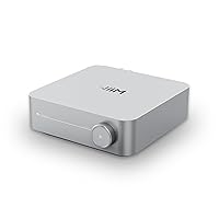 WiiM Amp: Multiroom Streaming Amplifier with AirPlay 2, Chromecast, HDMI & Voice Control | Stream Spotify, Amazon Music, Tidal & More | Remote Included | Silver
