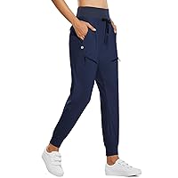BALEAF Women's Joggers Lightweight Hiking Pants High Waist 5 Zipper Pockets Quick Dry Travel Athletic UPF50+
