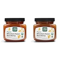 Organic Raw Mountain Forest Honey, 16 Ounce (Pack of 2)