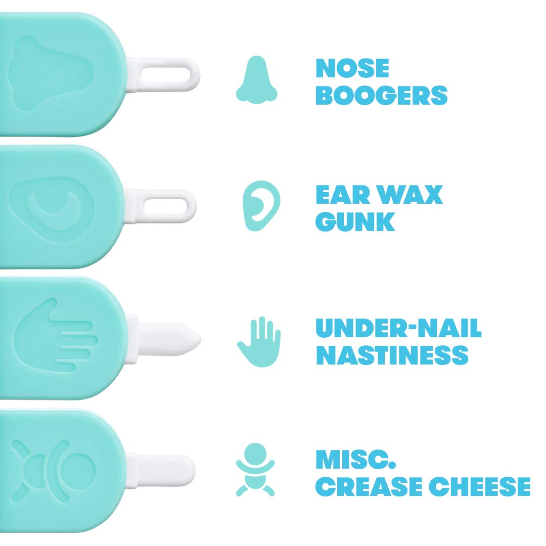 Frida Baby 3-in-1 Nose, Nail + Ear Picker by Frida Baby the Makers of NoseFrida the SnotSucker, Safely Clean Baby's Boogers, Ear Wax & More